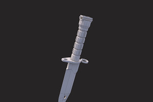 Low Poly M9 Bayonet