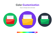 Flat Education Icons, a Duotone Icon by Brickclay (Thumbnail 4 of 6)