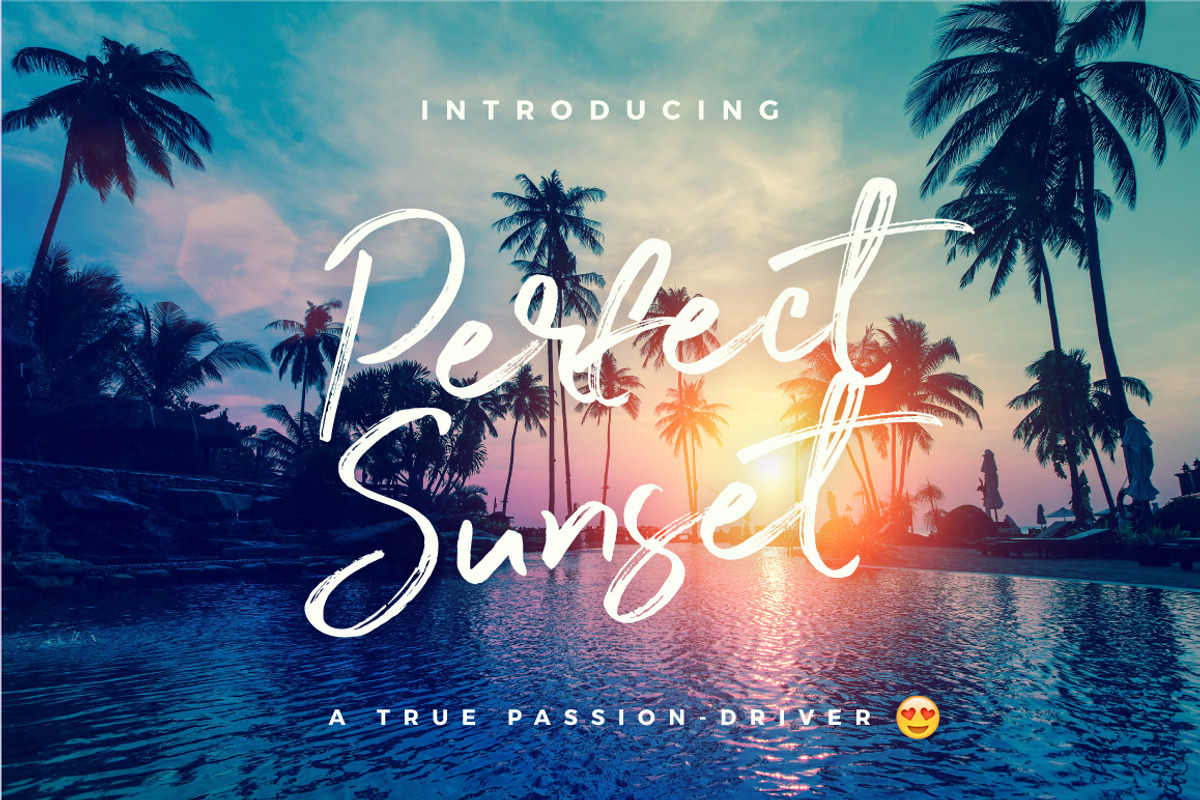Perfect Sunset Typeface