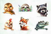Quirky Peeking Animal PNG Clipart, an Illustration by Creative Art (Thumbnail 2 of 9)