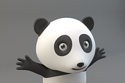Cartoon Panda, an Animal 3D Model by XYZ Space (Thumbnail 2 of 6)