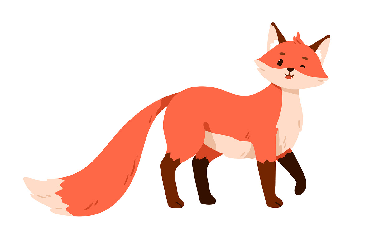 Cute funny cartoon fox childish set, an Animal Illustration by Good Studio (Photo 9 of 9)