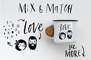 VALENTINE'S LOVE quotes overlays set, an Object Graphic by Artnis (Thumbnail 5 of 7)