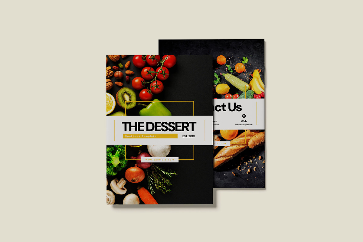 The Dessert Template, a Stationery Template by Creatiya Type (Photo 2 of 6)