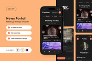 Ink - News Portal Mobile App Design, an App Template by twinstd (Thumbnail 1 of 5)