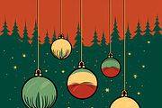 Vintage Christmas Card, a Background Graphic by Printable Treasure (Thumbnail 4 of 5)