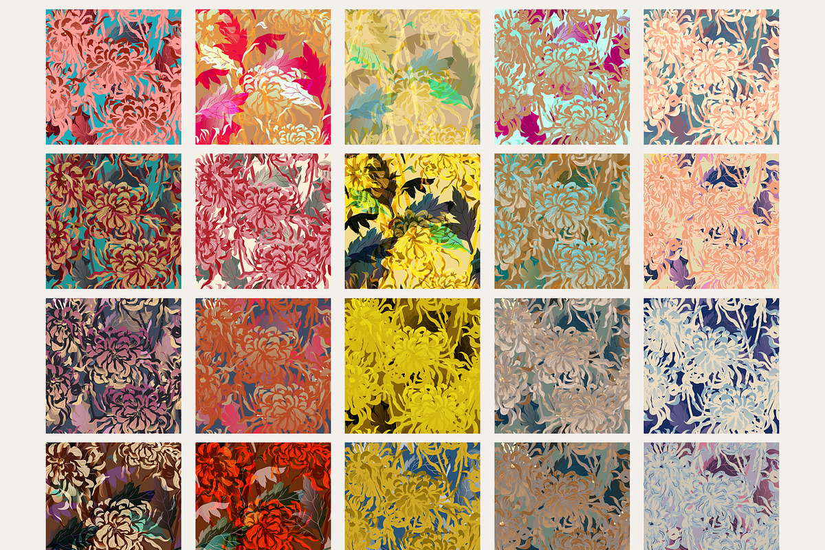 44 floral abstraction vector set 2, a Pattern Graphic by PatternsBlooming (Photo 8 of 10)