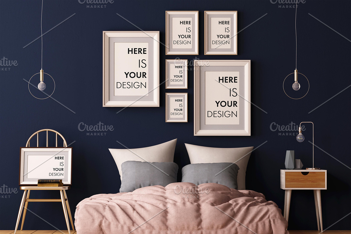 8 group mock-ups of posters, a Print Template by FilL239 (Photo 5 of 10)