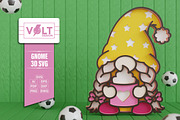 Summer Gnome 3D SVG Multilayered Cut, a Decorative Illustration by Volt_Design (Thumbnail 2 of 3)