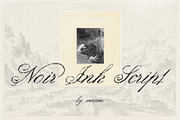Noir Ink Script, a Script Font by Mneme (Thumbnail 1 of 8)