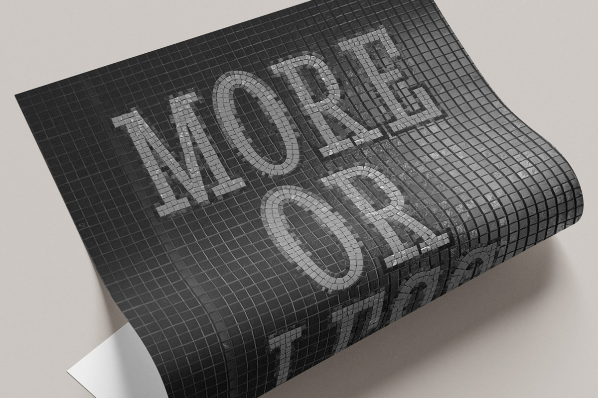 Mosaic Font, a Serif Font by Handmadefont (Photo 4 of 10)