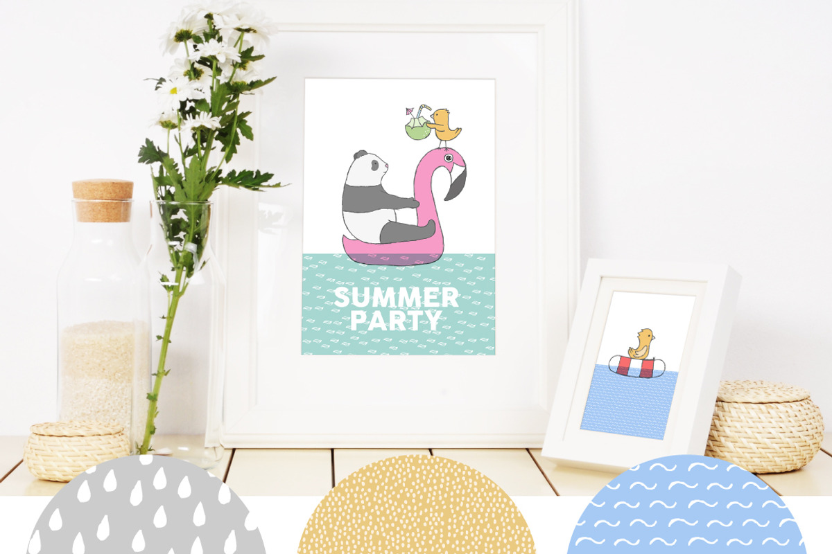Summer Collection, an Animal Illustration by Julia Dreams