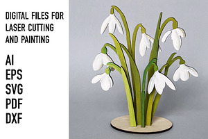 Snowdrops, an Object Graphic by HelloWood