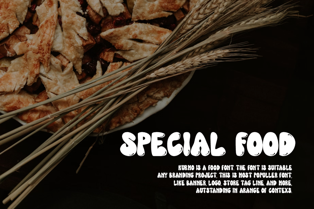Bread Manisan - Groovy & Food Font, a Handwritten Font by QR Design Studio (Photo 3 of 7)