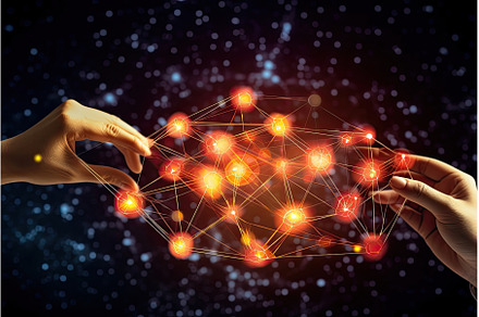network abstract background, a Technology Photo by Neirfy