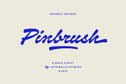Pinbrush Script Font, a Script Font by Letteralle Studios