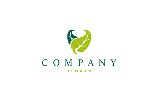 Leaf logo design template simple, a Branding & Logo Template by Maylianaw28