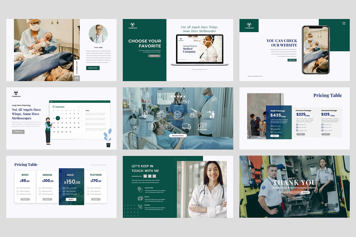 Medical Annual Report Google Slide, a Presentation Template by Art StoreID (Photo 5 of 5)