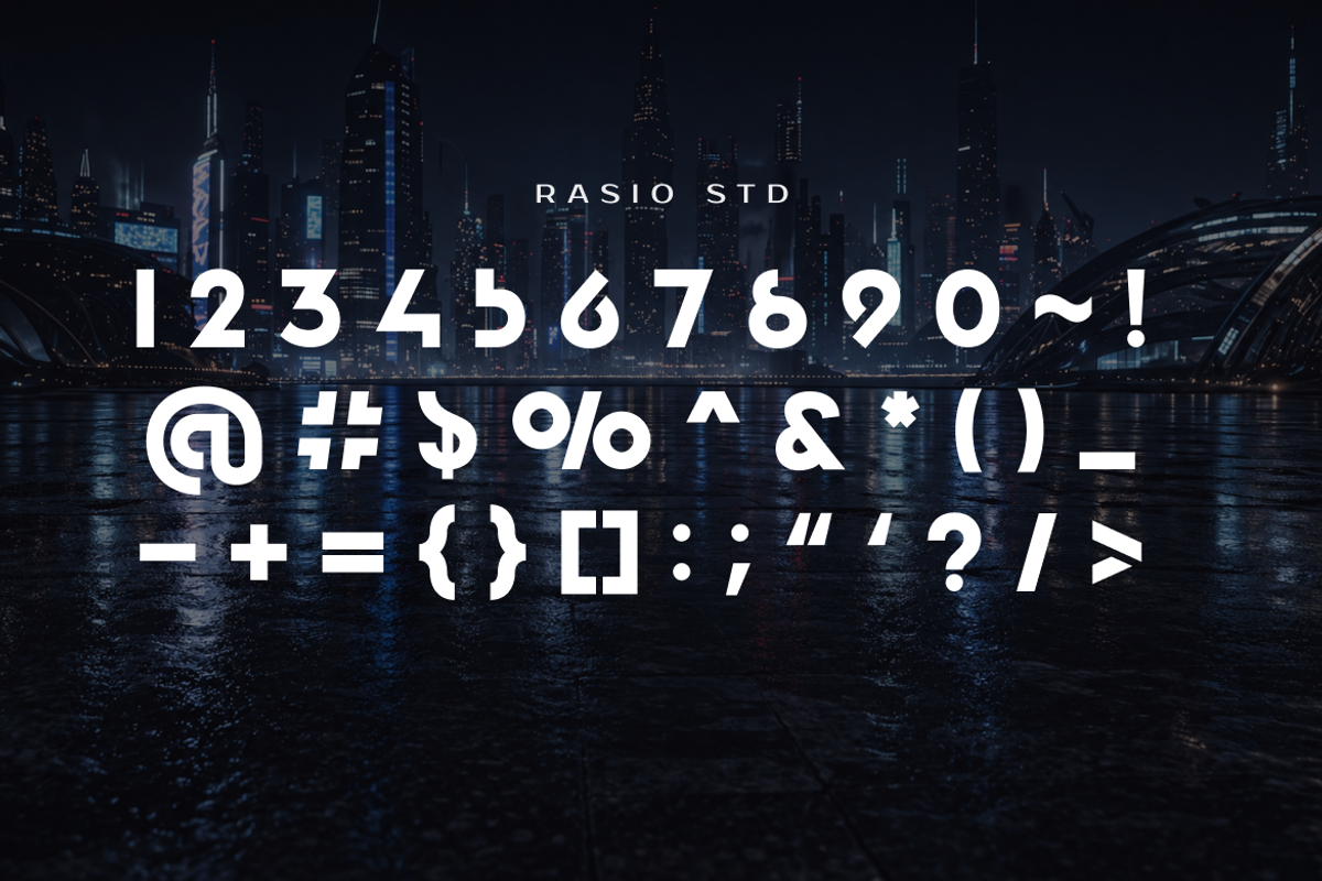 Borsen Futuristic Display Font, a Sans Serif Font by Rasio Studio (Photo 3 of 9)