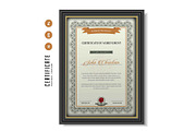 159. Modern Certificate Template, a Stationery Template by CreativeRezwan (Thumbnail 3 of 3)