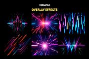 170+ Neon Lights Effects Overlays, an Object Graphic by Mikel Blazgad (Thumbnail 2 of 10)