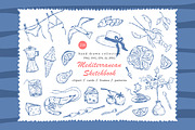 Amalfi coast hand-drawn clipart, a Decorative Illustration by CapriceMeDesigns (Thumbnail 1 of 17)