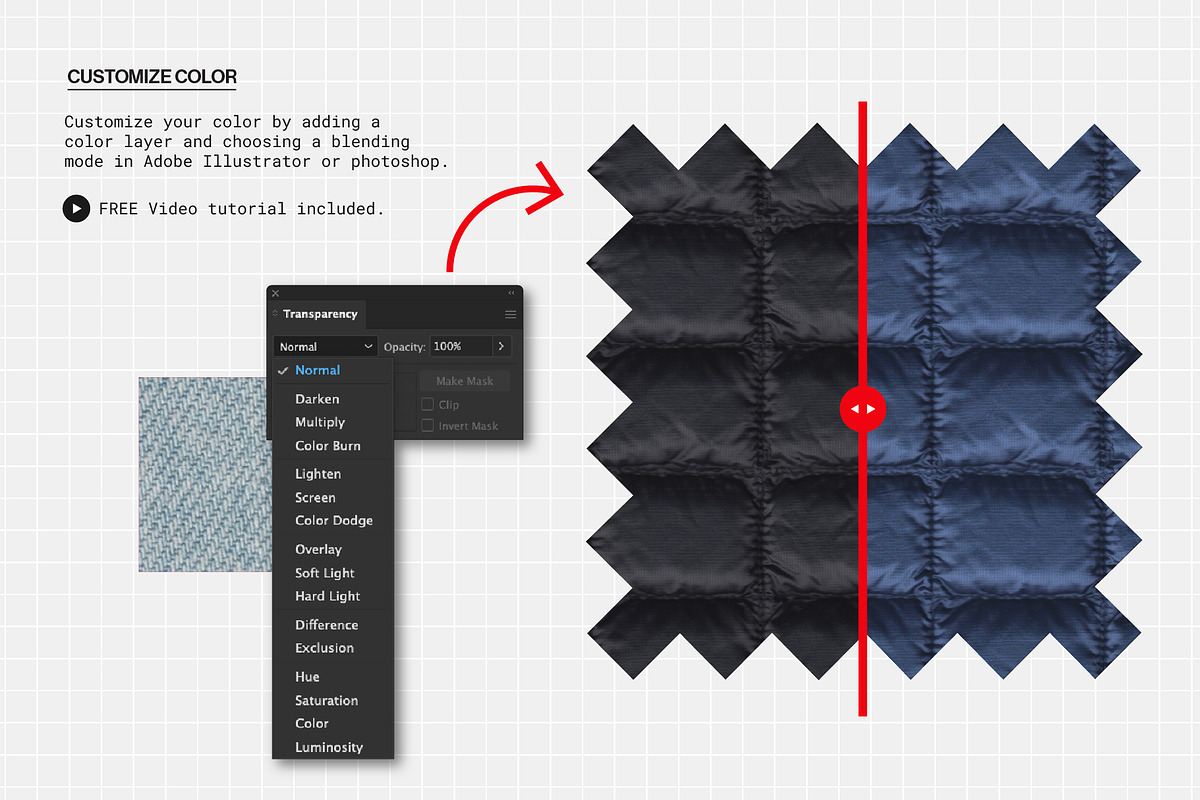 Nylon Puff Quilted Texture, a Pattern Graphic by Swatch Supply