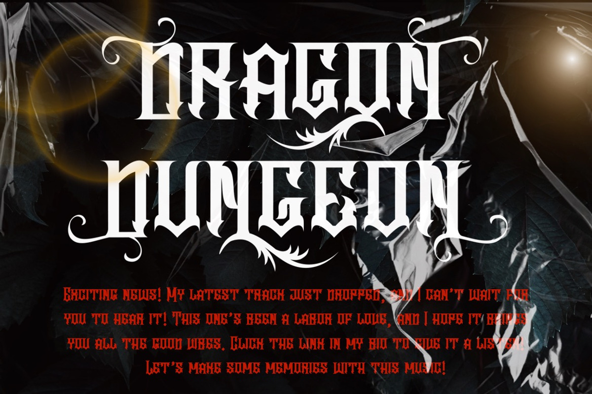 Velgrynd - Display Blackletter Font, a Blackletter Font by Dhabee (Photo 14 of 17)