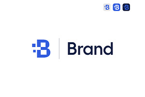 Letter B Digital Tech Logo, a Branding & Logo Template by ika trisiana