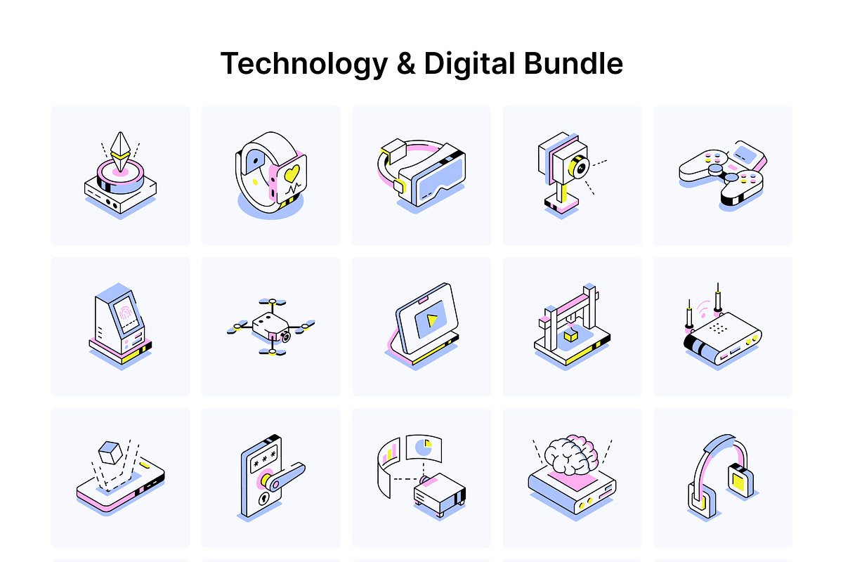 250 Universal Isometric Icons, an Object Illustration by Prosymbols (Photo 12 of 13)