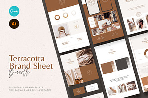 Brand Sheets For Canva & Illustrator, a Templates & Theme by AndrewPixel