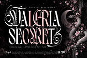 Valeria Secret Typeface, a Blackletter Font by alit design (Thumbnail 1 of 17)