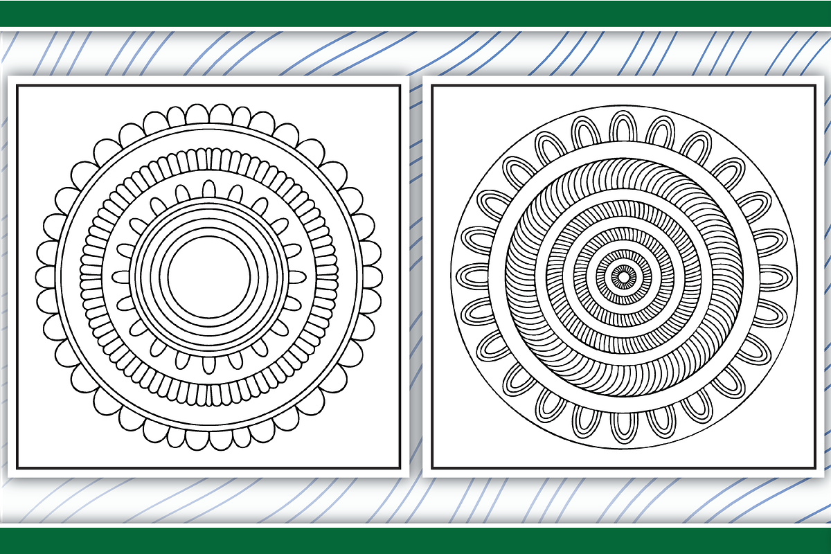 Mandala Abstract Coloring Pages, an Illustration by LightExpress (Photo 3 of 4)
