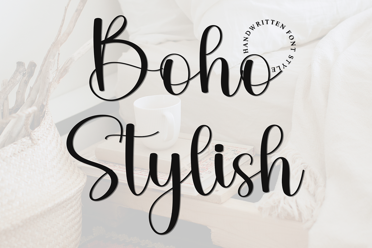 Boho Stylish, a Script Font by FreshTypeINK (Photo 1 of 8)