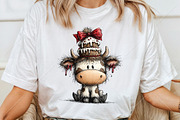 Whimsical Christmas Cute Cows PNG, a Seasonal Illustration by Canvas Craft (Thumbnail 6 of 10)