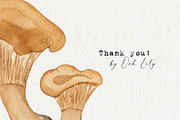 Mushrooms Watercolor Clipart, an Education Illustration by Ooh Lily (Thumbnail 8 of 8)
