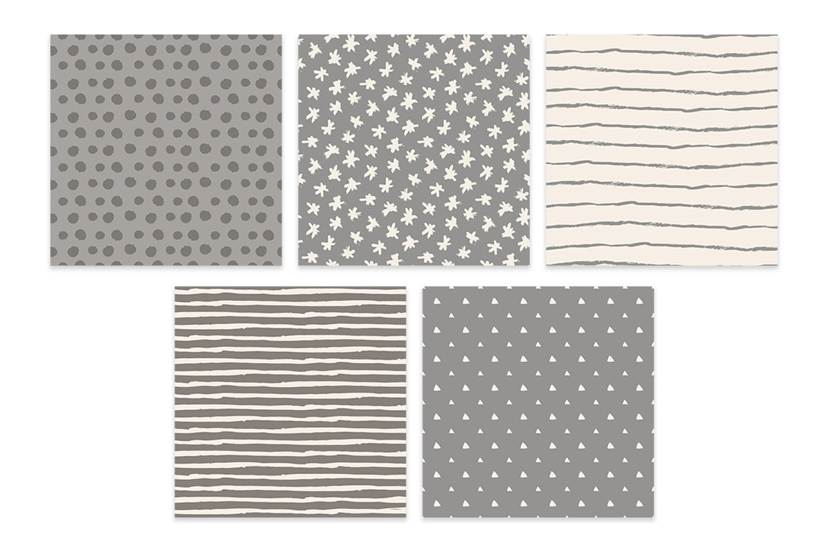 Inky Seamless Patterns Set, a Pattern Graphic by Jennadesigns (Photo 5 of 11)