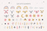 Unicorns in the garden kids clipart, a Decorative Illustration by Leysan Shayak (Thumbnail 8 of 14)