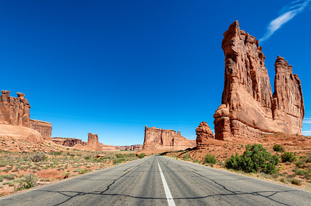 Scenic road trip in Utah