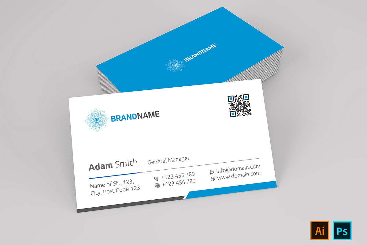 Professional Business Card Template, a Business Card Template by designSultan (Photo 5 of 6)