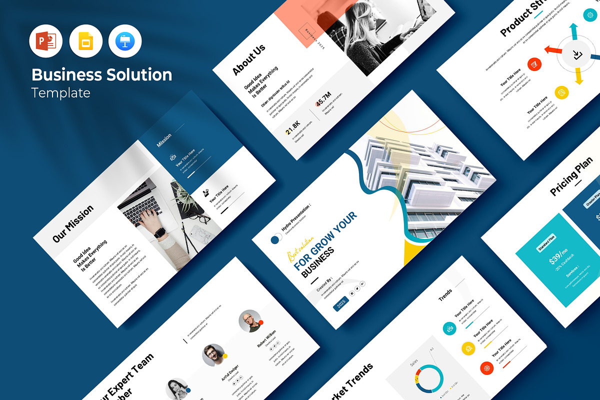 Business Solutions Presentation, a Presentation Template by Dream-Lab (Photo 1 of 5)