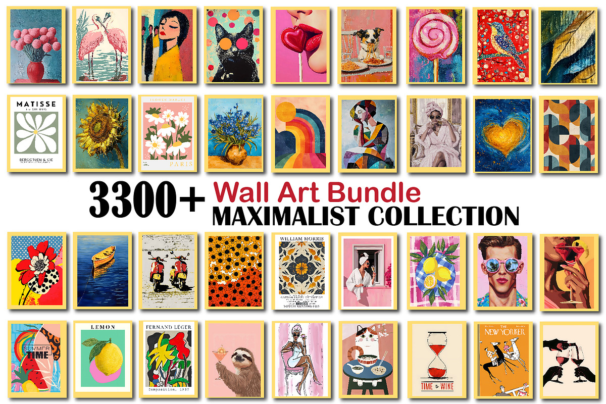 Maximalist Wall Art Collection, a Wallpaper Photo by Chipshpow Graphics (Photo 1 of 8)