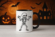 Funny Halloween Skeleton Clipart., a Decorative Illustration by kaisorn (Thumbnail 3 of 4)