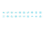 125+ Weather Icons Set, an Outline Icon by Vectors Market (Thumbnail 3 of 3)