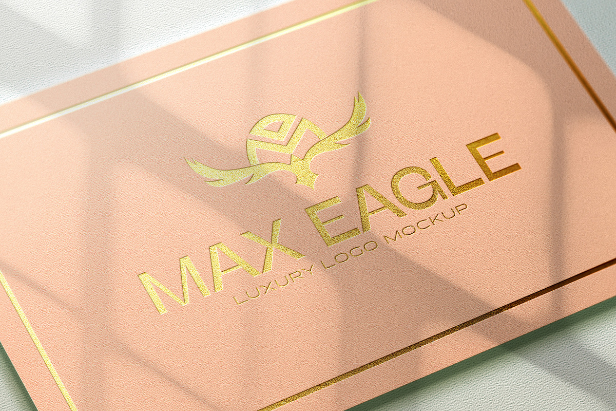 Luxury Golden Embossed Logo Mockup, a Product Mockup by INTENTFX (Photo 4 of 8)