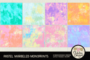 Pastel Marbled Monoprint Backgrounds, a Texture Graphic by Clikchic Designs (Thumbnail 2 of 5)