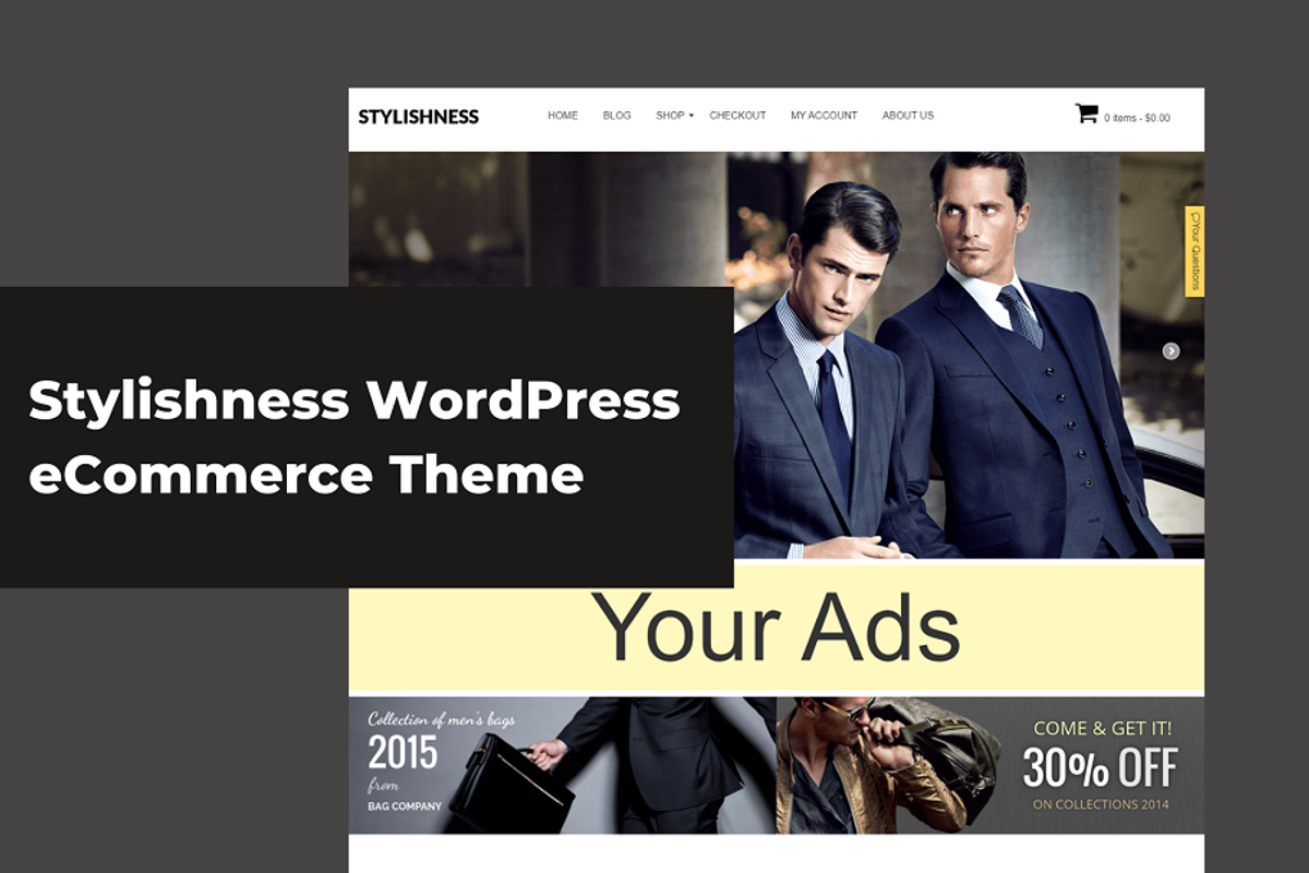 Stylishness - WP eCommerce Theme, a WordPress Template by Ordasoft (Photo 1 of 3)