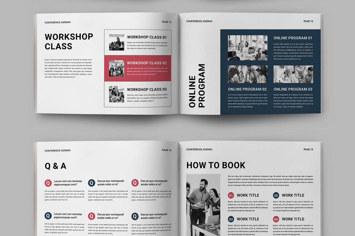 Conference Agenda Layout, a Brochure Template by ContestDesign (Photo 3 of 5)