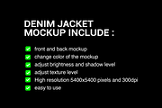 premium denim jacket mockup, a Shirt Mockup by yalanois (Thumbnail 2 of 7)