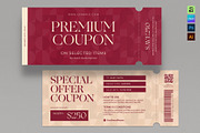 Gift Voucher Coupon Template, a Stationery Template by BrandPacks (Thumbnail 1 of 5)